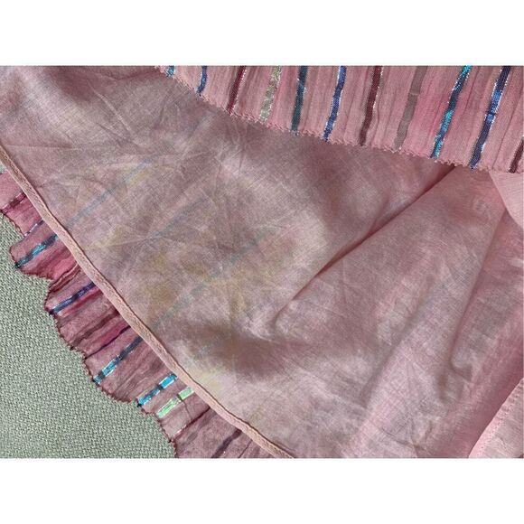 Saylor Rheta Metallic Striped Mini Dress Pink Size XS - Picture 11 of 12